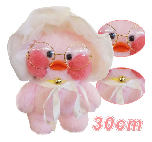 Juguete De Peluche De Pato Lalafanfan De 30 Cm, Regalo Kawai