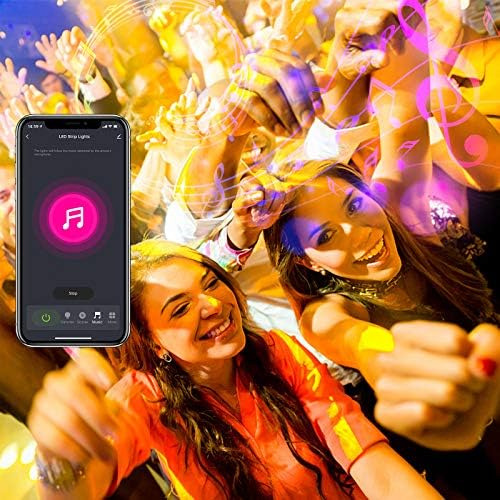 Qmx Cinta Led Daybetter Smart Wifi De 100 Pies, Controlada