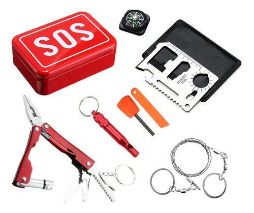 Kit Tactico Emergencias Sos Caja Herramienta Supervivencia