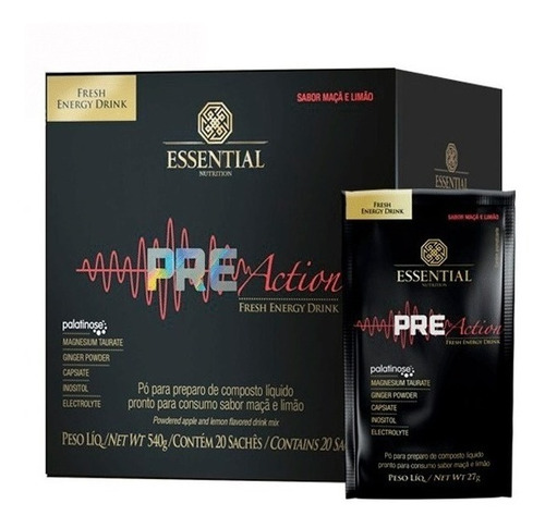 Pre Action Essential Caixa 20 Sachês (27g) Escolha Sabor