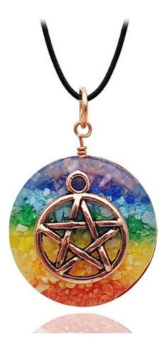 Collar Orgonita 7 Chakras Pentagrama + Estuche Dayoshop