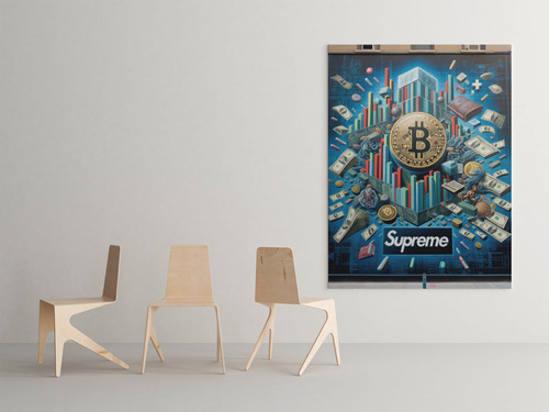 Cuadro Mural Cripto Dinámica Supreme 50 X 60