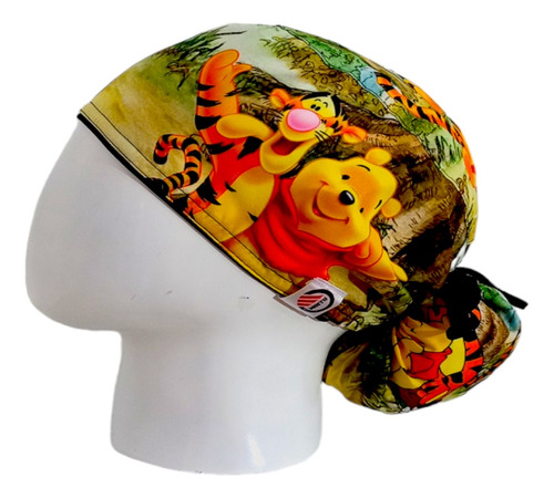 Gorro Quirúrgico Tigger Y Pooh Antifluido + Lanyard 