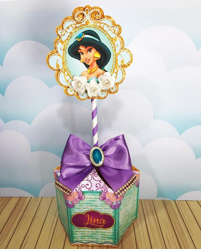 Kit Personalizado Princesa Jasmine 3d Arquivo Digital