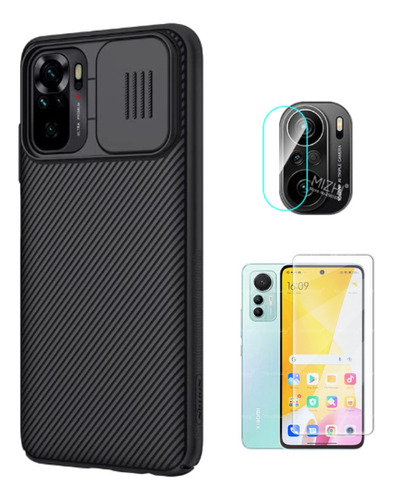 Case Nillkin Camshield Para Xiaomi Redmi Note 10 4g + Vidrio