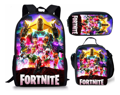 Set De Tres Bolsas De Hombro Fortnite De Gran Capacidad