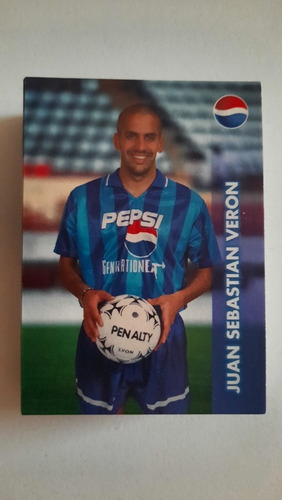 Tarjeta Coleccionable Pepsi Fútbol Juan Sebastian Veron