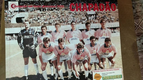 Poster Chapadão Campeão Sul-mato-grossense 1995 Placar 