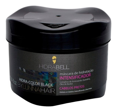 Máscara Intensificadora Black Cabelos Pretos Hidrabell 250g