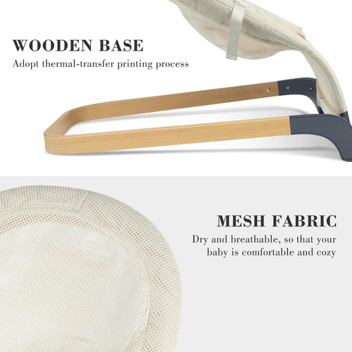 Asiento Inflable Portátil Para Bebés Con Vibraciones Natural Beige Nombre Del Diseño