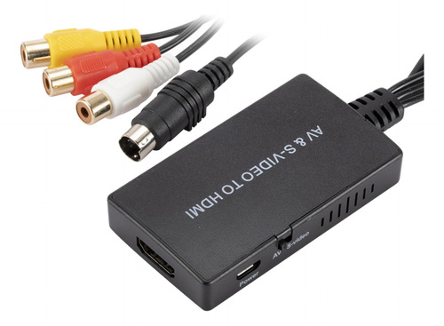 Convertidor Av Svideo A Hdmi Compatible Con 720p / 1080p Pal