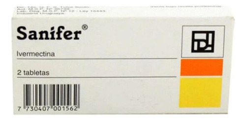 Sanifer® 6 Mg X 2 Comprimidos - Ivermectina