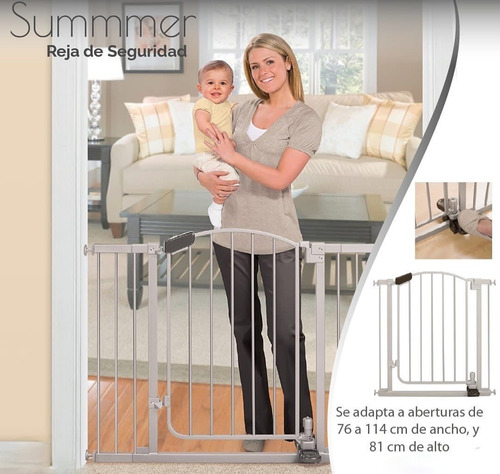 Imagen 2 de 2 de Reja / Puerta De Seguridad Para Niños, Mascotas Marca Summer