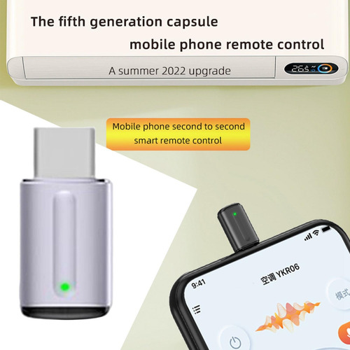 Controle Remoto Ir Inteligente Universal, Tipo C Anti Roxo
