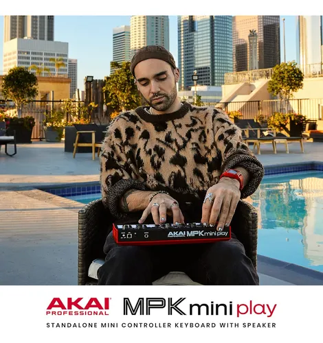 Akai Professional Mpk Mini Play Mk3 - Teclado Midi Contr...