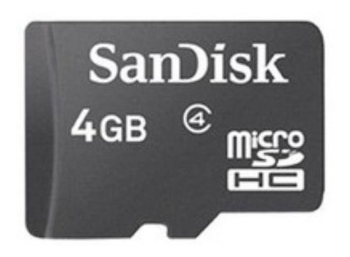 Cartão De Memória Sandisk Sdsdqm-004g-b35a Com Adaptador Sd
