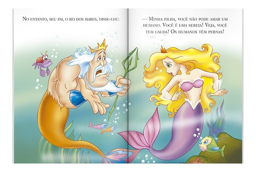 Livro Mini Uma História Sobre Amor A Pequena Sereia