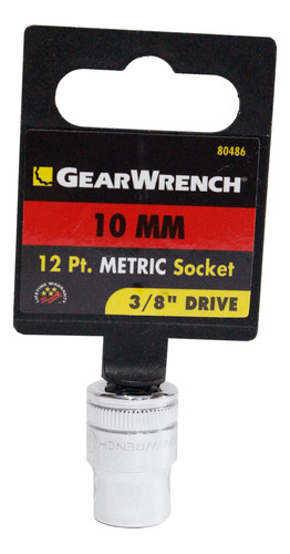 Dado Estándar Métrico 12pts Gearwrench 3/8 PLG X 10 Mm 80486