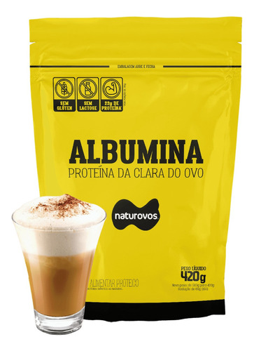 Albumina Naturovos 420g - Café Mocaccino