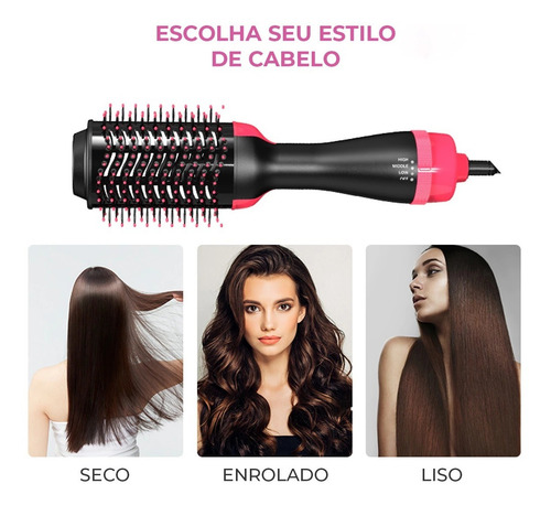 Cepillo Secador Pelo Un Paso 1000w Alisa