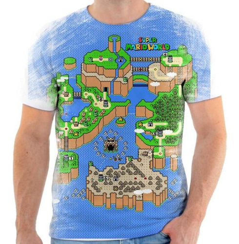 Camiseta Camisa Mario Super Mario Jogo Nintendo 3