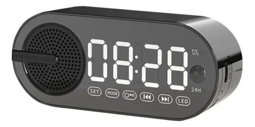 Reloj Despertador Digital Pantalla Led Bluetooth Parlante Fm