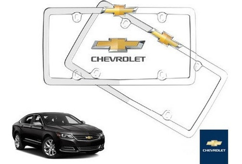 Par Porta Placas Chevrolet Impala 3.5 2014 Original