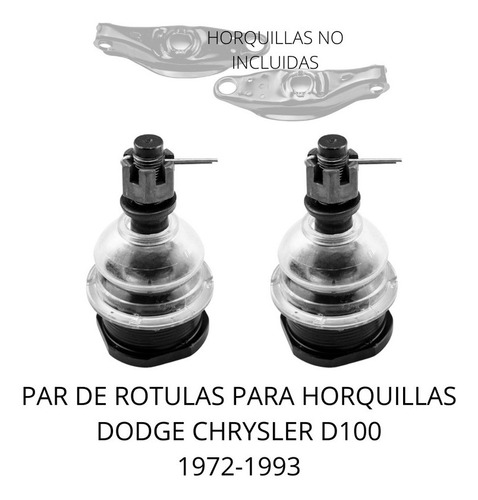 Par Rotulas Para Horquillas Dodge Chrysler D100 72-93