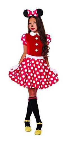 Disfraz Talla Large Para Niña De Minnie Mouse Halloween