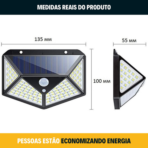 Kit 5 Refletor Residencial Automatico 40w Sensor Movimento