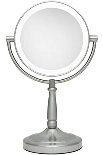 Zadro Cordless Dualsided Led Iluminado Vanity Mirror Satin N
