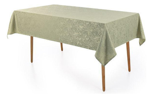 Toalha Mesa Retangular 8 Lugares Jacquard Dominic Verde