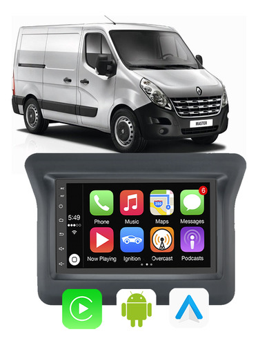 Kit Central Multimidia Carplay Master 2013 A 2024 Bluetooth