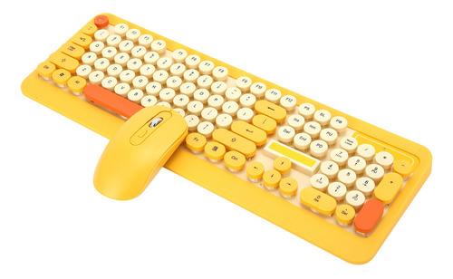Imagen 8 de 10 de Juego De Teclado Y Ratón K68 Receptor Inalámbrico De Dibujos