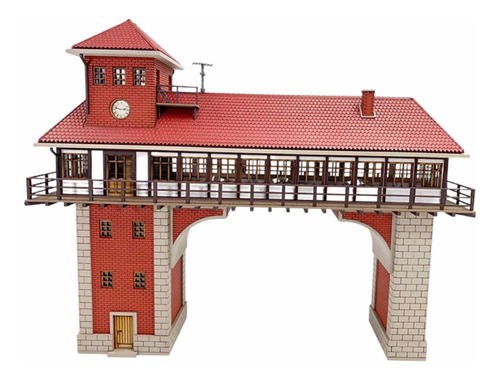 Cabina Puente Ho 1/87 Armar Con Luz Miniature Ferromodelismo