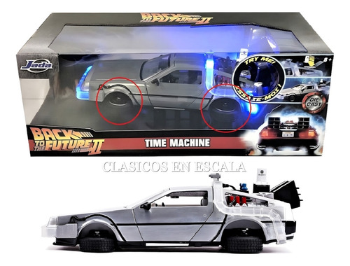 Delorean Back To Future 2 Con Luces Fly Wheels - Jada 1/24