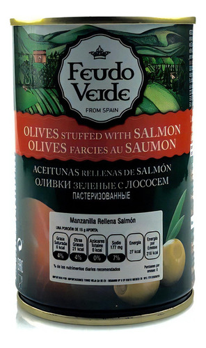 Aceitunas Verdes R De Salmon Feudo Verde 300 Gr