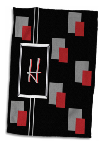 Rosa Moderna, Geométrica, Negra, Roja Y Gris, En 3d, Diseño