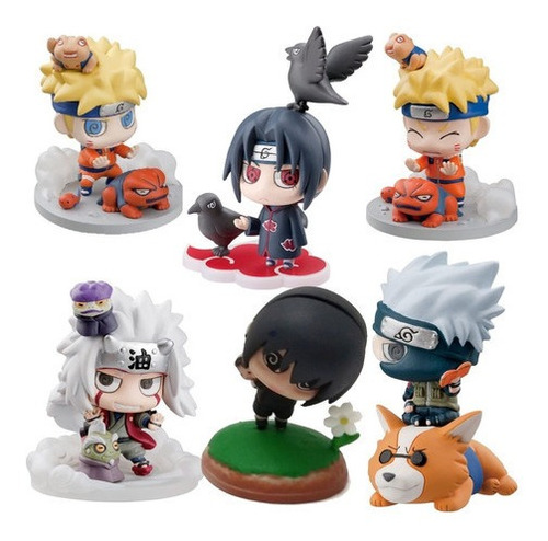 Figuras Naruto Shipuden X6 Petit Chara Land - Nuevas En Caja