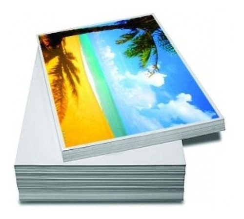 Kit 500 Folhas Papel Fotográfico Foto A4 Glossy Brilho 180g