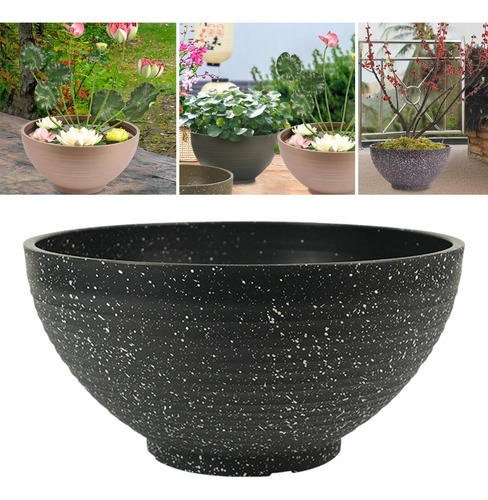 Maceta De Jardín, 40 Centímetros Con Punta Gris Oscuro