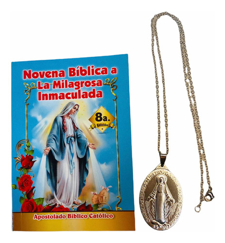 Medalla Del Consagrado Con Cadena + Novena A La V.milagrosa