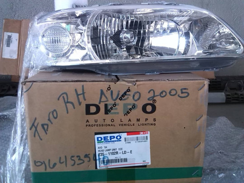 Faro Frontal Derecho (rh) Chevrolet Aveo 04-05 Marca Depo