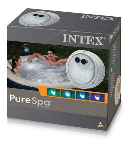 Imagen 3 de 6 de Led Multicolor Intex Bateria Spa Inflable 28503