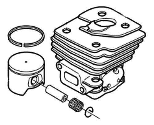 Cilindro Completo Motosserra 359 Husqvarna Original