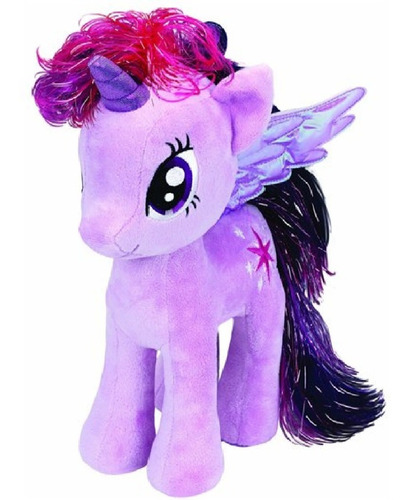 Peluche Pony Pelo Largo Lila 22cm 