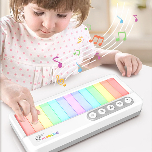 Juguete Musical Multicolor Interactivo Para Niños, Piano Por