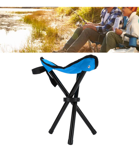 Taburete Plegable Para Acampar, Taburete De Tres Patas