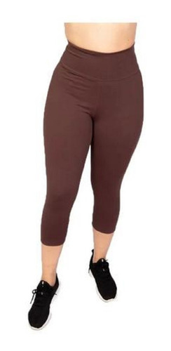  Calça Corsário Plus Size G1 G2 G3  Cintura Alta  Lisa  