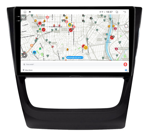 Multimídia Gol G6 9p Aikon Electron Carplay 2gb 64gb Voz
